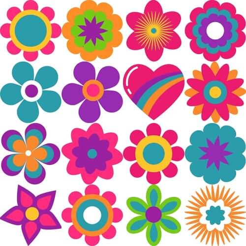 Three Ratels CHT12 Hippie icons Funny cartoon stickers for car bike motorcycle laptop wall stickers home decoration