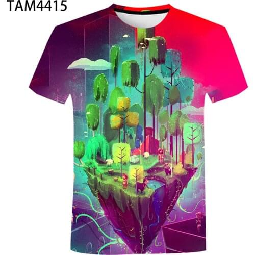 2021Mens Womens Summer Fashion Cartoon T-shirt 3D Printing Unisex Harajuku Style Youngsters Childrens Hip Hop Lovely Top