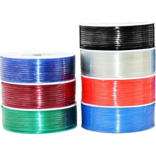 1M Transparent Blue Red Black PU Pipe air pipe hose for compressor 4x2.5mm 6x4mm 8x5mm 10*6.5mm 12*8mm