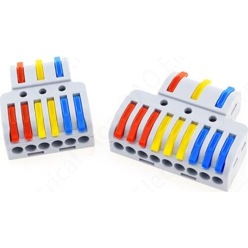 1pcs Quick Wire Connector SPL Universal Wiring Cable Connectors Push-in Conductor Terminal Block Led light electrical splitter