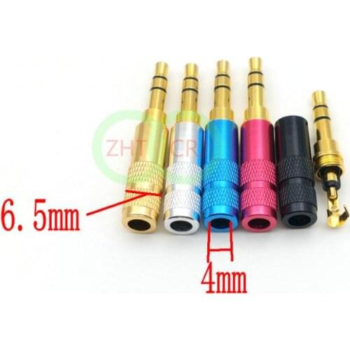 100pcs 5color mini 3.5mm stereo plug Audio soldering adapter connector New