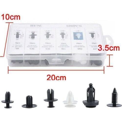 100Pc Auto Fastener Clip Car Retainer Trim Panel Clips for Cadillac XTS SRX ATS Jaguar XF XJ XJS XK S-TYPE Volvo Land Rover