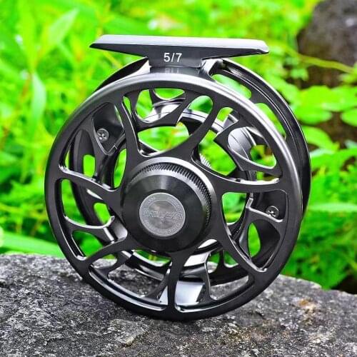 3+1 BB Fly Fishing Wheel 5/7 7/9 9/10 WT Fly Fishing Reel CNC Machine Cut Large Arbor Die Casting Aluminum Fly Reel Tackle
