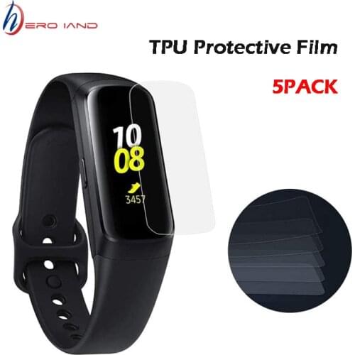 5Pcs Protective Tempered Film for Samsung Galaxy Fit R-370 Smart Wristband Bracelet Full Screen 3D Hydrogel Film