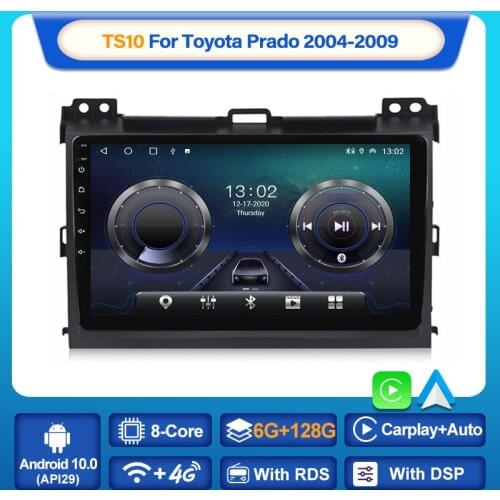 MEKEDE For Toyota Land Cruiser Prado 120 2004-2009 Car Radio Multimedia Video Player Navigation stereo GPS Android 10 Carplay BT