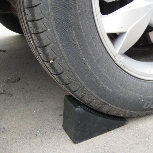 Car Back Up Pad Small Corner Blocks Rubber Wheel Chock Retainer Car Stoppers Reverse Pad Slope Chock Car Accessories