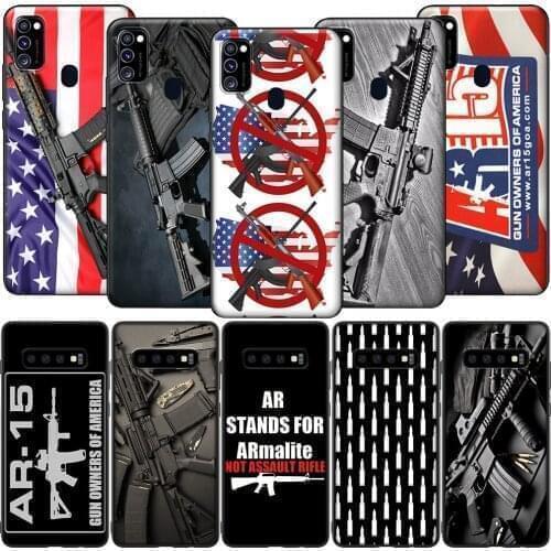 GX198 Rifles AR 15 Guns Case for Samsung A6 A7 A8 Plus A9 A10 A20 A30 A40 A50 A60 A70 A01 EU A11 A21S A31 A41