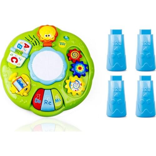 Baby Activity Table with Lighting & Sound Center Music Game for Toddler Gift