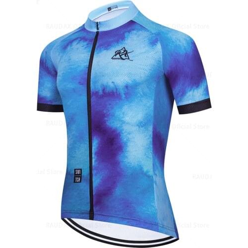 Raudax Cycling Jersey 2021 Mens Summer Short Sleeve MTB Bike Cycling Clothing Ropa Maillot Ciclismo Racing Bicycle Clothes