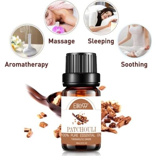 Elite99 10ml Patchouli Essential Oil for Humidifier Aromatherapy Relieve Stress Calming Massage Oil Home Air Care Essential Oils