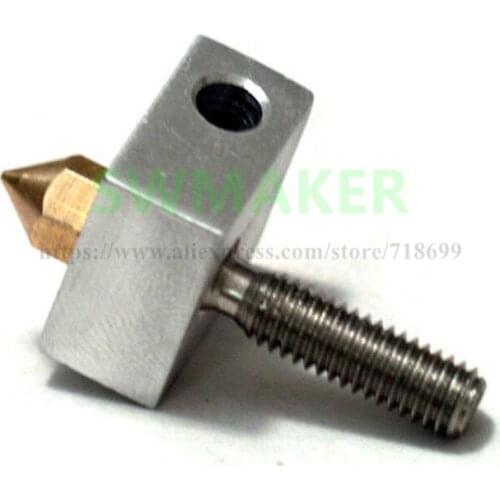 SWMAKER 3D Printer Extruder Nozzle Print Head+ Nozzle Throat + Heater Block for 1.75mm Replicator 2 Prusa i3 3D printer