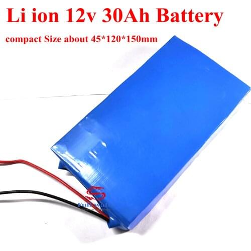 Power 12v 30Ah 30000mah 12v li-ion lithium pack for 200w golf trolly 350w ATV crazy cart 500w backup power 21700 + 3A Charger