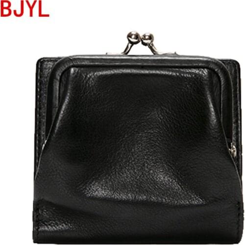 2020 new mini purse womens short wallet black delicate sheepskin multi-card coin purse vertical women small leather wallets