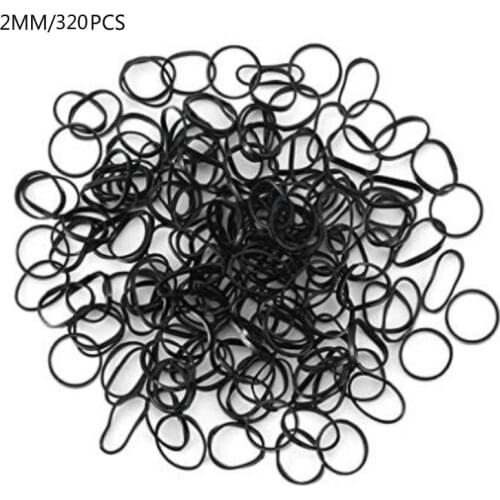 One-time mini rubber band, soft elastic band non-slip small hair band 320pcs/bag