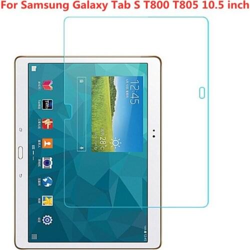 Clear tablet Screen Protector For Samsung Galaxy Tab S 10.5" SM-T800 T805 HD Tempered Glass Premium 9D Film