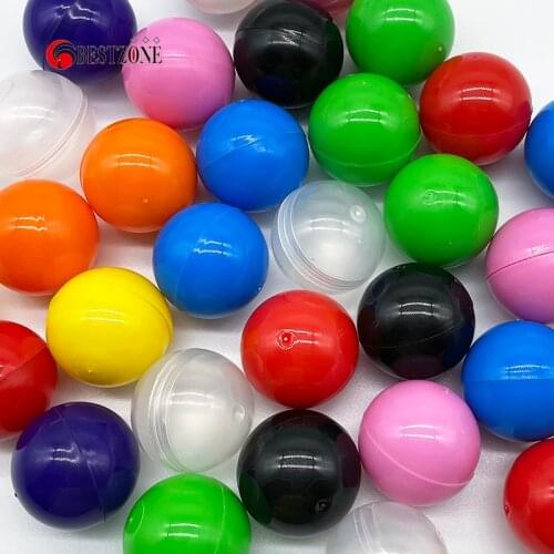 50/100Pcs 32MM Plastic Empty Vending Toy Capsules Round Surprise Ball Children Can Open Container Eggshell For Vending Machine