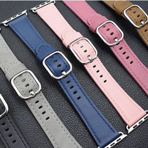 Newest Genuine Leather Bracelet For Apple iWatch Series 4 Watch Band Straps Replacement Watchbands For Apple Watch Series 1 2 3