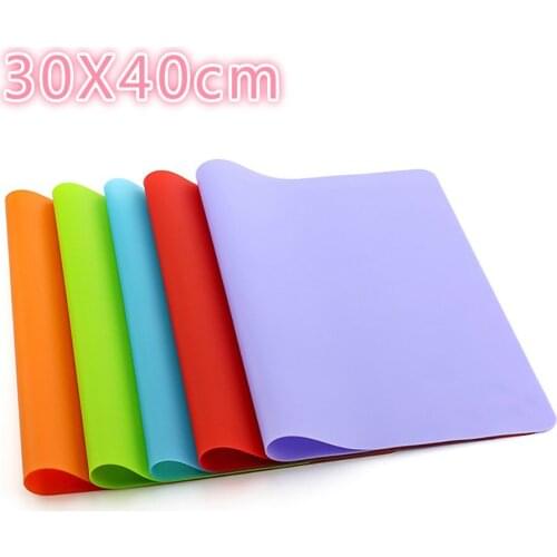 40x30cm Silicone Baking Non-slip Table Mat Dish Bowl Placemat Heat Resistant Pad For Dining Table kitchen accessories Placemat