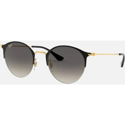 Rayban 3578 187/11 50 Sunglasses Vintage Round Frame Grey Gradient Lenses High Quality Vision Sunglass 2021