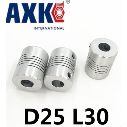 2pcs 8x12.7mm Shaft Coupler Flexible Coupling 8mm To 12.7mm D25 L30 For 3d Printer Stepper Motor