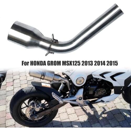 MSX125 Exhaust Contact Pipe Slip-on Middle Pipe Connect Pipe For HONDA MSX 125 AK165 2013 2014 2015 Motorcycle Accessories