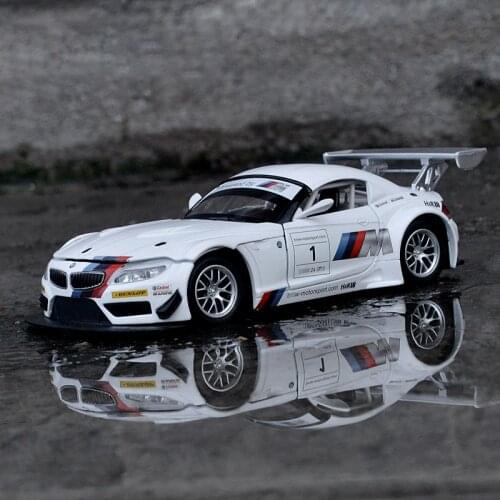 1:24 IM Z4 GT3 Free Wheeling High Light Sport Racing Car Model Toy Diecast Metal Alloy Miniature Replica