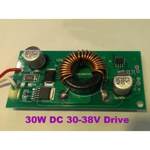 10pcs 30W Constant Current LED Driver DC12V to DC30-38V 1000mA for 30W High Power LED