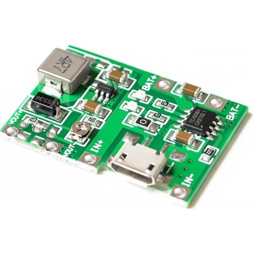 3.7V 9V 5V 2A Adjustable Step Up 18650 Lithium Battery Charging Discharge Integrated Module