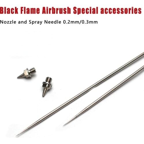 Black Flame Airbrush Special Accessories Nozzle And Spray Needle 0.2mm/0.3mm