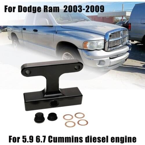 Auto Fuel Filter Bowl Bypass Kit For Dodge Ram 2003-2009 5.9 6.7 Cummins Diesel Engine Water In Fuel WIF Sensor Port