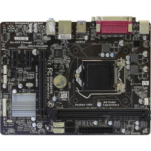 For Gigabyte GA-H81M-DS2 Original Used Desktop Motherboard H81M-DS2 H81 LGA 1150 i3 i5 i7 DDR3 16G Micro-ATX