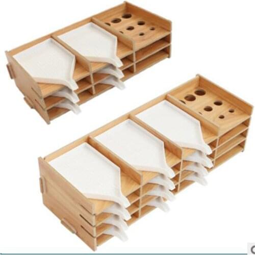 Dpsprue Diamond Painting Cross Stitch Wooden Tool Container Diamond Embroidery Tray Organizer Holder Accessory Mosaic Gift