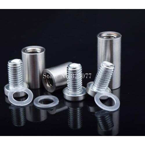 Brand New 800PCS Hollow Advertisement Fixing Screws Size:16X40mm Glass Standoff Pin Fastener with Screws and Anchor