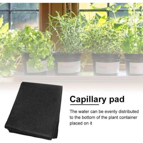 Gardening Planting Mat Automatic Plant Watering System Capillary Mat Germination Kits Black Weed Mat Garden Supplies 1.2*1m