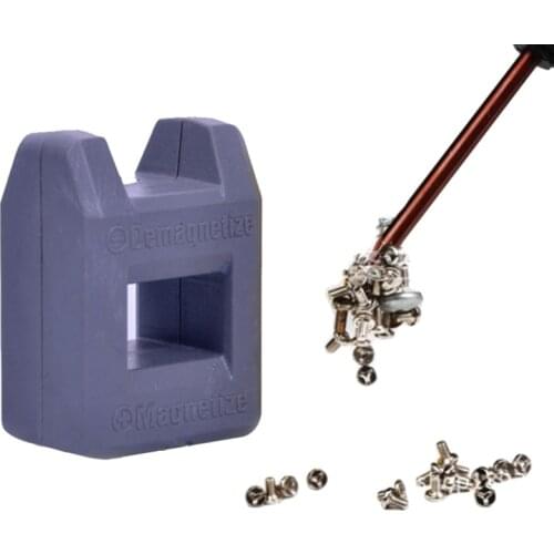 Mini 2 in 1 Screwdriver Tool Porcelain Demagnetizer Magnetizer Degausser Powerful Quickly Porcelain Demagnetization Filling