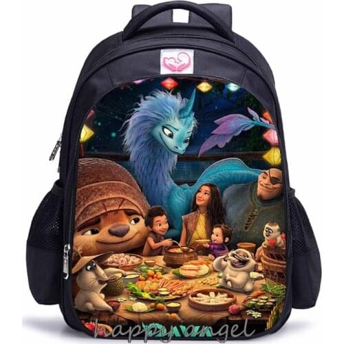 Raya and the Last Dragon Kids Mini Backpack Boys Girls Toddler Kindergarten Knapsack Children Cartoon Anime Rucksack Mochila