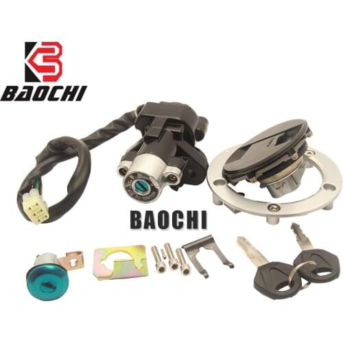 Motorcycle Ignition Switch Lock Gas Key Set Fuel Gas Cap Seat Lock for SUZUKI GSF650 GSX 650 GSXR 600 750 1000 GSX1250 SFV650