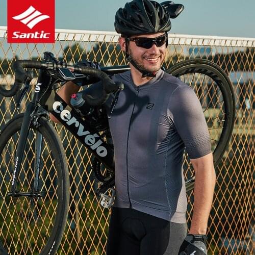 2019 New Santic PRO TEAM Profession Race Men Jersey Breathable Quick Dry MTB Bike Short Sleeve Jersey Ultralight Bicycle Tops