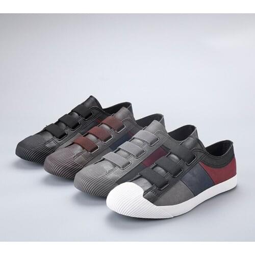 Men Shoes 2020 New Summer Korean Breathable Fashion Style Leather Comfort Male Flat Casual Lace Up Zapatos De Hombre Loafers