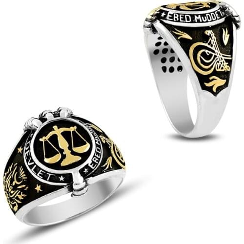 925 Silver Special Desing Ottoman Rings for Men
