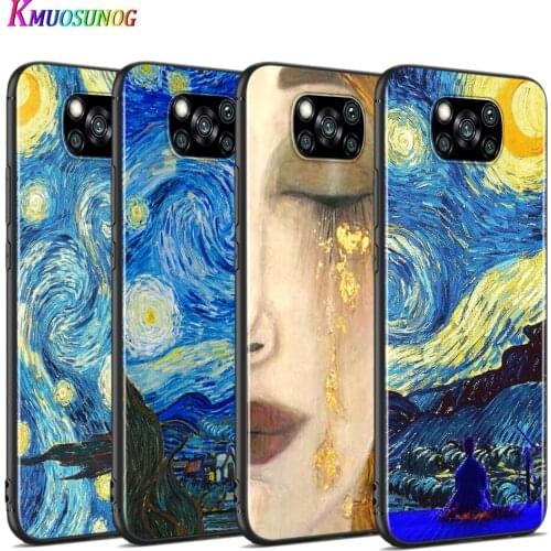 Starry Night Van Gogh For Xiaomi Poco X3 NFC M2 X2 F2 F3 C3 M3 F1 Pro Mi Play Mix 3 A3 A2 A1 6 5 Lite Soft Phone Case