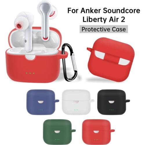 Soft Silicone For Anker Soundcore Liberty Air 2 Protective Cover Shell Anti-fall Earphone Case True Wireless Earbuds Accessorie