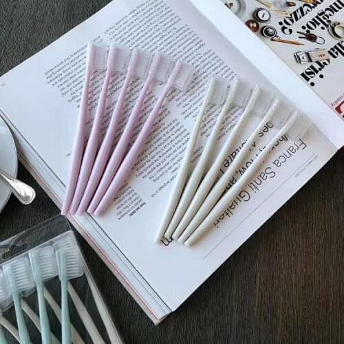 20Pcs/set Japanese Travel toothbrush Set for men women super soft toothbrush sets wheat straw Soft toothbrush