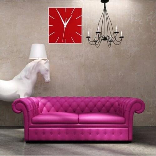 2019 real new sale wall clock acrylic mirror 3d decorative stickers clocks reloj de pared horloge murale living room quartz