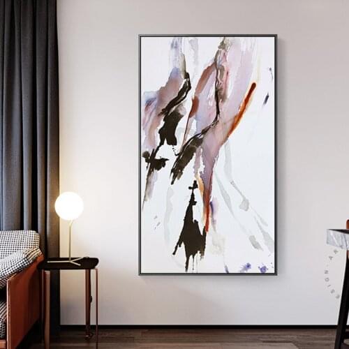 New Chinese Style Splash Canvas Painting Abstract Posters And Prints Big Size Wall Art For Living Room Home Cuadros Decoracion