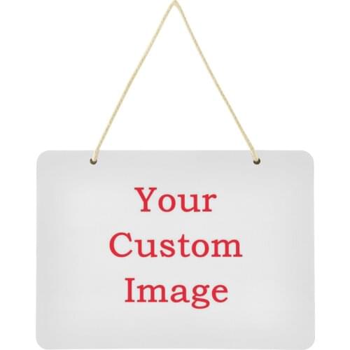 Personalized PVC Door Sign Rectangular Custom Printed Welcome Hanging Signs Wall Plaque for Front Door Porch Yard Garden 6X11