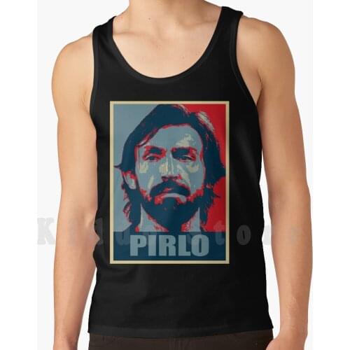Twentyone Pilots Tank Tops Vest 100% Cotton Football Italy Soccer Pirlo Andrea Pirlo Italia Party Italian Legend