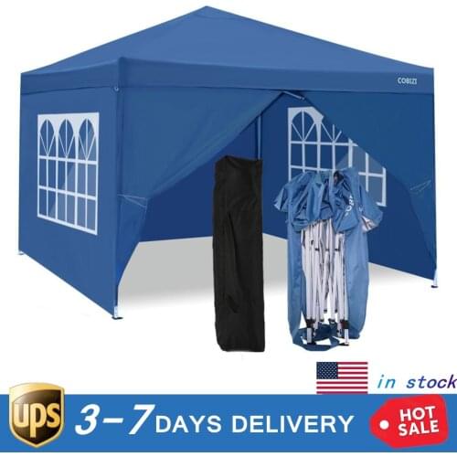 Right Angle Folding Shed 4 Sides Tent Picnic Outdoor Shelter with Window Strong Design and Sturdy Columns Increase Stability