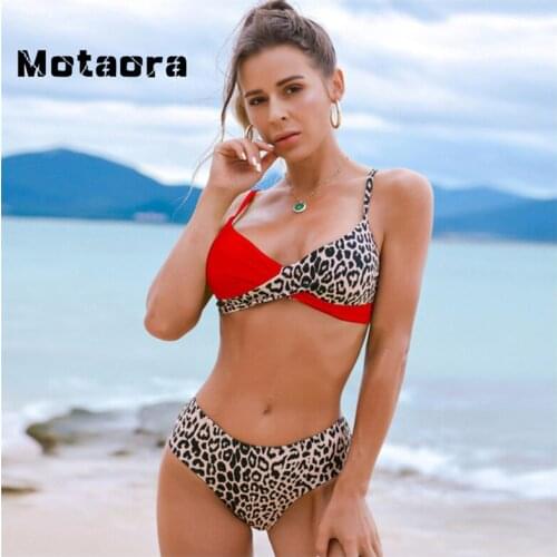 Sexy Leopard Swimwear For Women Mujer Micro Swimsuit Female Summer Two Piece Bandage Bathing Suit Puls Size Brazilian Bikini Set