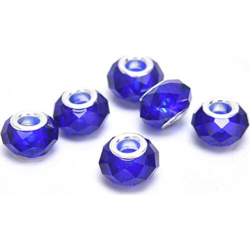 Murano Glass Charm Spacer Crystal Beads For Bracelets Mixed Charms
